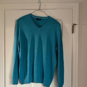 Banana Republic Aqua V-Neck Sweater, XL